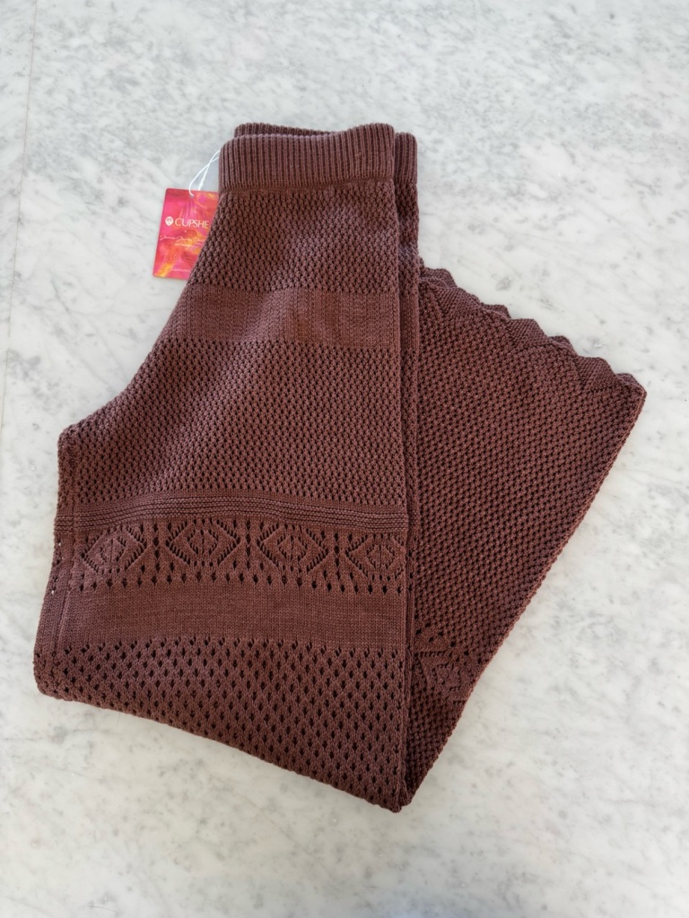 cupshe brown knit bikini cover up set - Picture 5 of 6